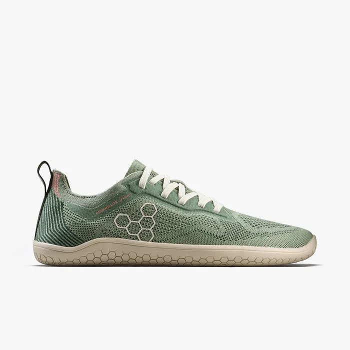 Кроссовки Vivobarefoot Primus Lite Knit Natural — мужская модель, приглушённый зелёный
