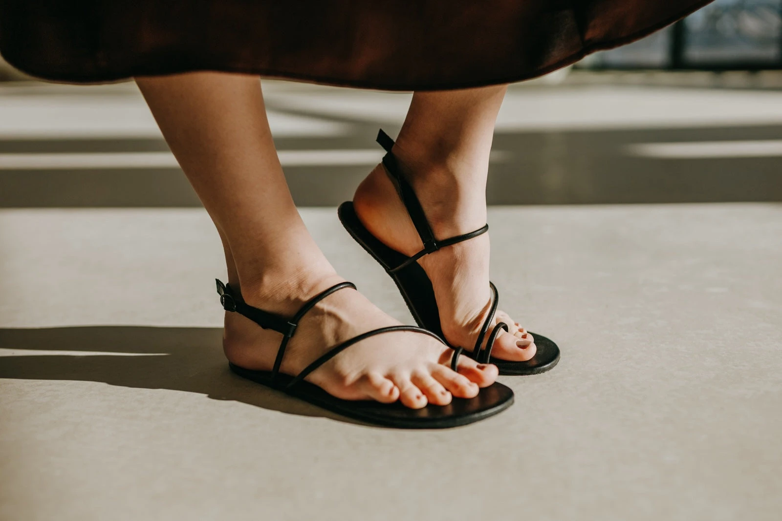 Сандалии Ahinsa Aura Barefoot — чёрный, фото 11
