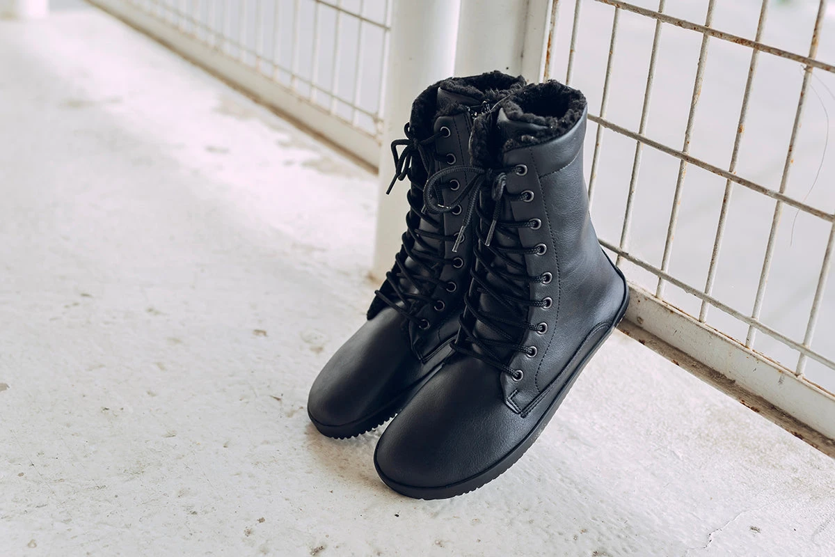 Сапоги Ahinsa Jaya Winter Zip Barefoot — полностью чёрный, фото 7