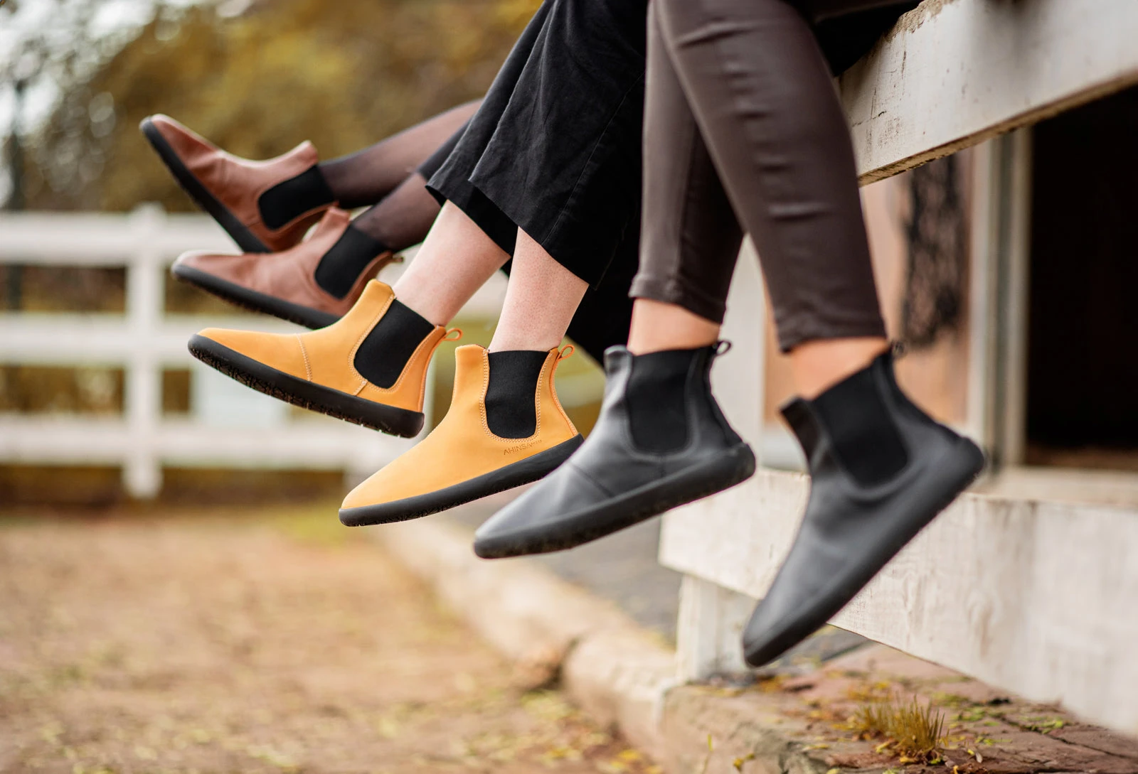 Ботинки Ahinsa Chelsea 2.0 Barefoot — горчичный, фото 17