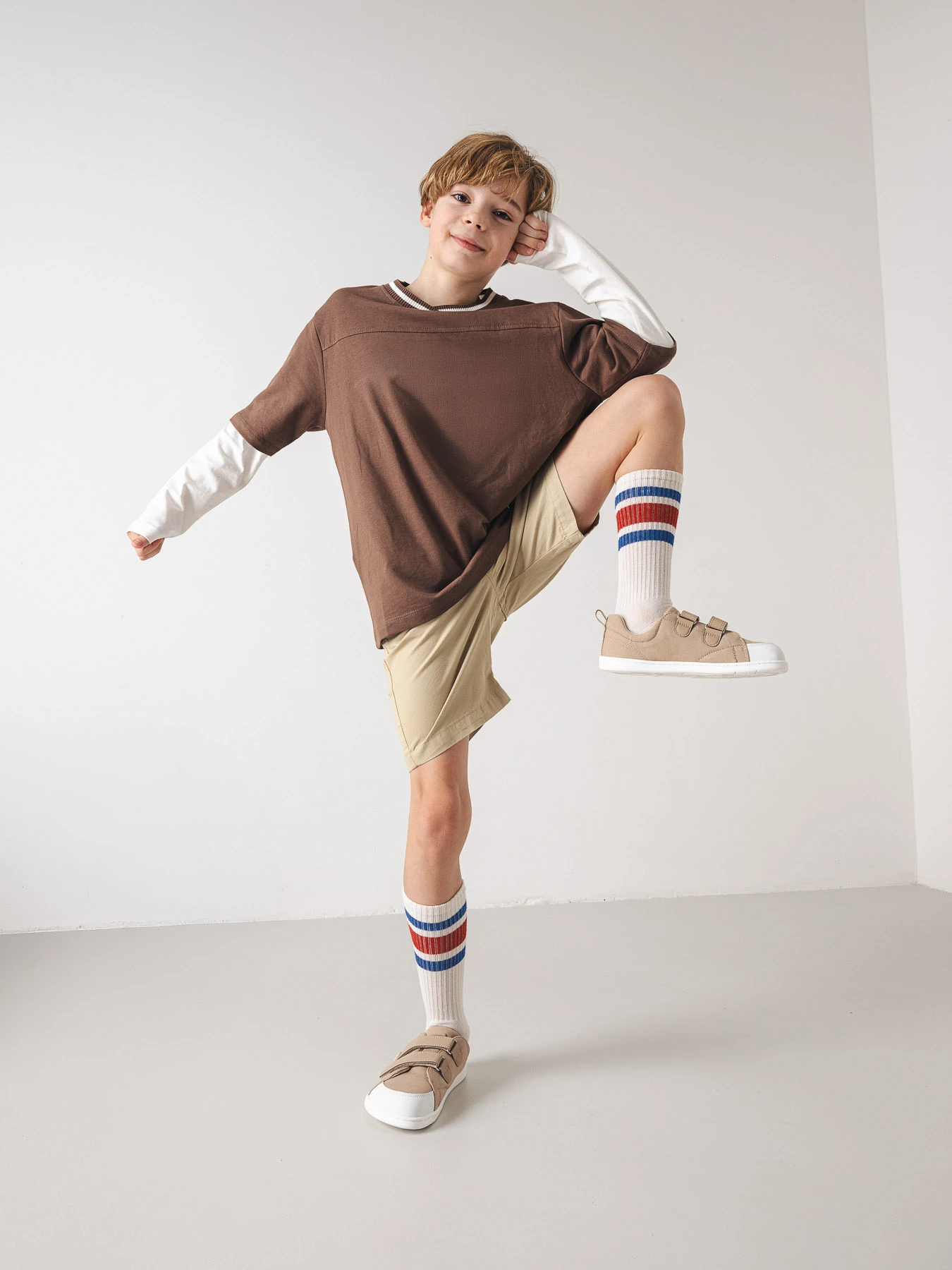 Детские босоногие кроссовки Be Lenka Canvi - светло-коричневый, фото 6