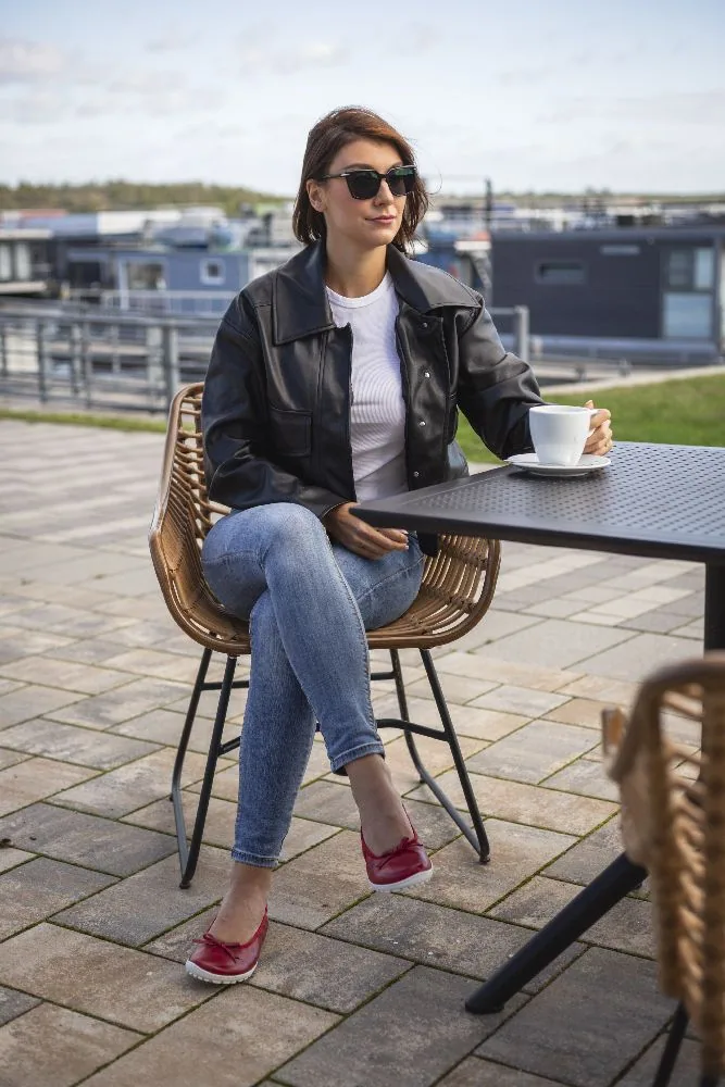Женские балетки ZAQQ SUQAR Berry (ягодный цвет), фото 8