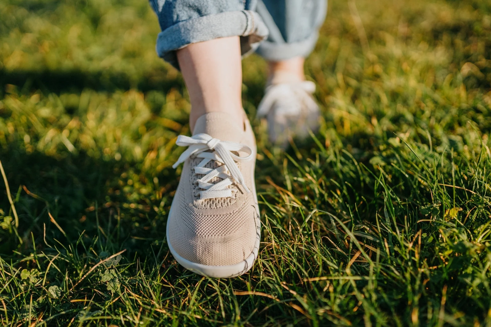 Кроссовки Ahinsa Softy Knit Barefoot — бежевый, фото 18