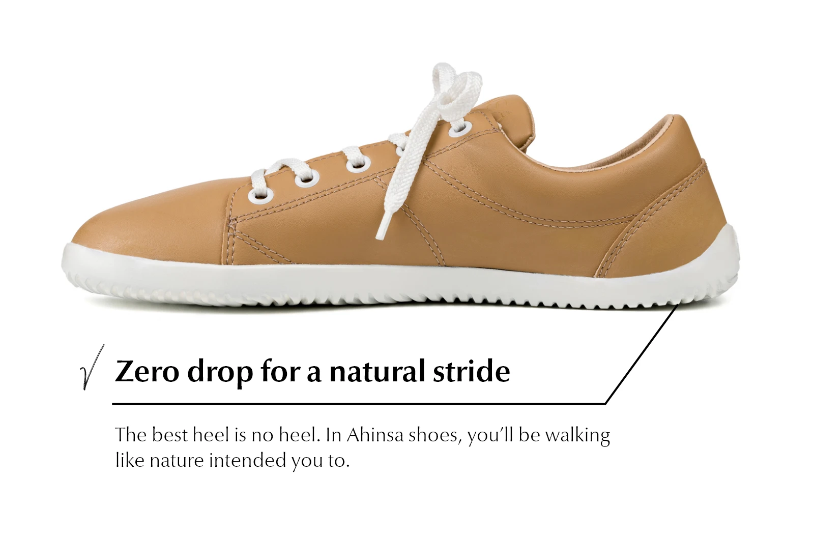 Кроссовки Ahinsa Vida Barefoot — бежевый, фото 4