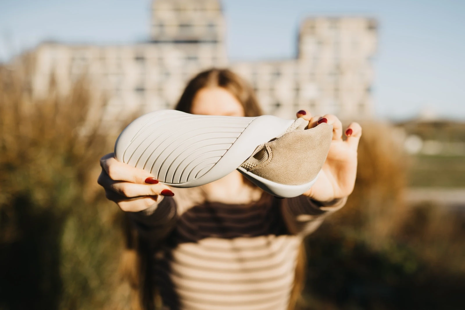 Кроссовки Ahinsa Softy Knit Barefoot — бежевый, фото 14